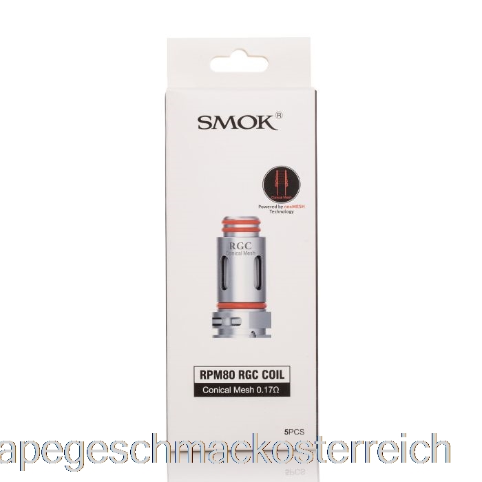 Smok RGC-Ersatzspulen, 0,17 Ohm, Konische Mesh-Spulen, Vape-Geschmack